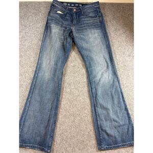 Earnest Sewn Jeans Mens Size 30 Blue Denim Bootcut Y2K Streetwear Grunge USA